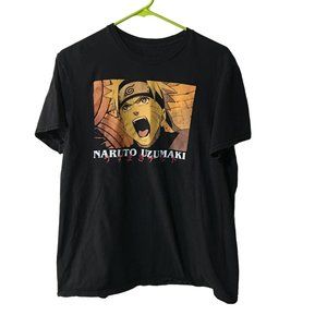 NARUTO UZUMAKI SHIRT SHORT SLEEVE SHIPPUEND COLLECTION MENS LARGE 42/44